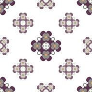 Seamless geometric floral pattern N46