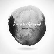 Dark Retro Grunge Abstract Watercolor Vector Background
