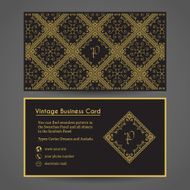 Vector Business Card Template N6