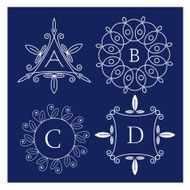 set of symmetric monogram