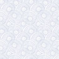 Vector line art seashells abtract seamless pattern