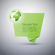 Green Eco Speech Bubble