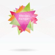 Abstract Background with Triangles and Lines Annual Report Conc N3