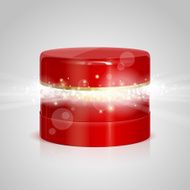 Ajar box for cosmetics with surprise inside