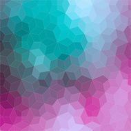 Ornamental 2D geometric colorful background