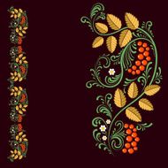 Russian folk pattern Vignette Doodle Natural ornament N2
