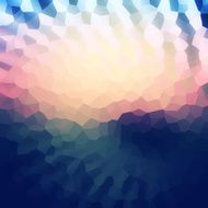 Colorful mosaic banner for your design