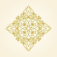 Ornamental floral element for design N7