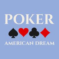 poker typography t-shirt graphics Vector illustration