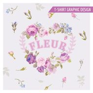 Floral Shabby Chic Graphic Design - for t-shirt fashion prints N7