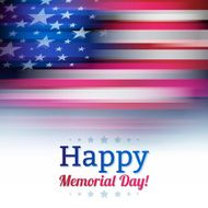 American flag in blur style faded white