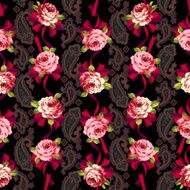 Rose paisley pattern N4