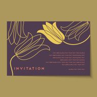 Beautiful vintage invitation cards layouts N7