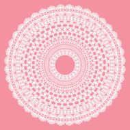 White crochet doily N2