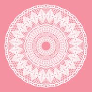 White crochet doily N3