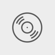 Vinyl disc thin line icon N3