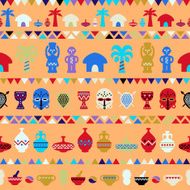 African Tribal Pattern Ethnic ornament N29