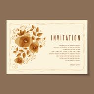 Beautiful vintage invitation cards layouts N15
