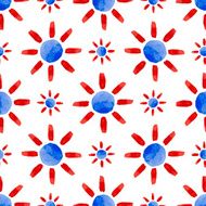 Watercolor flower pattern N103