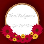 floral frame N43