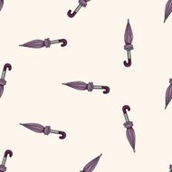 Umbrella cartoon seamless pattern background N49
