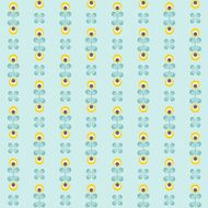 Retro floral pattern geometric seamless flowers N7