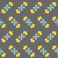 Retro floral pattern geometric seamless flowers N8