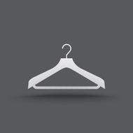 Vector of transparent hanger clothes icon N4