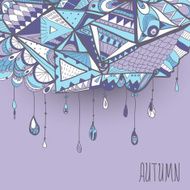 Abstract rain cloud N2