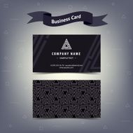 black maze visiting card concept