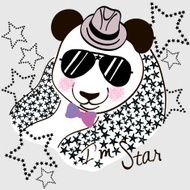 print on t-shirt panda