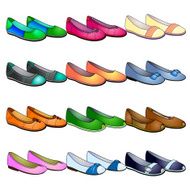 Set of summer female shoes N3
