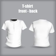 Shirt front and back on a gray background stylish N2