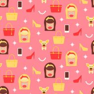 Glamorous chicks pattern