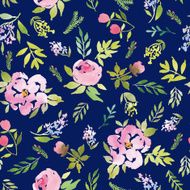 Watercolor flower pattern N104