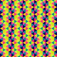 Seamless geometric triangles background Mosaic