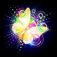 butterfly abstract background N6