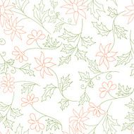 Beautiful Romantic Vector Seamless Pattern N6