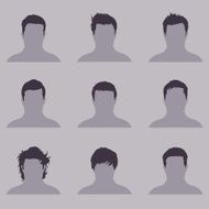 Vector Set of Male Hairdress N3