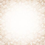 lace frame on beige background