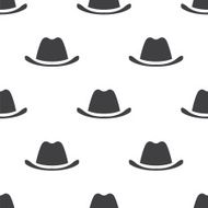 hat vector seamless pattern