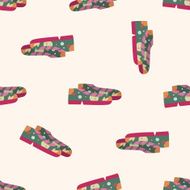 shoe style cartoon seamless pattern background N20