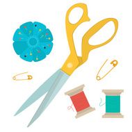 set of tools for sewing