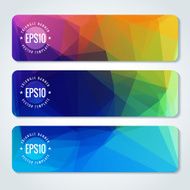 Abstract vector header banners N93