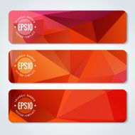 Abstract vector header banners N94