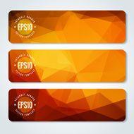 Abstract vector header banners N95
