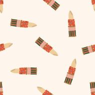 lipstick cartoon seamless pattern background N6