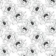 Watercolor hand drawn colorful flowers seamless pattern N4
