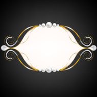 jewelry swirly frame