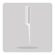 Vector of flat icon comb